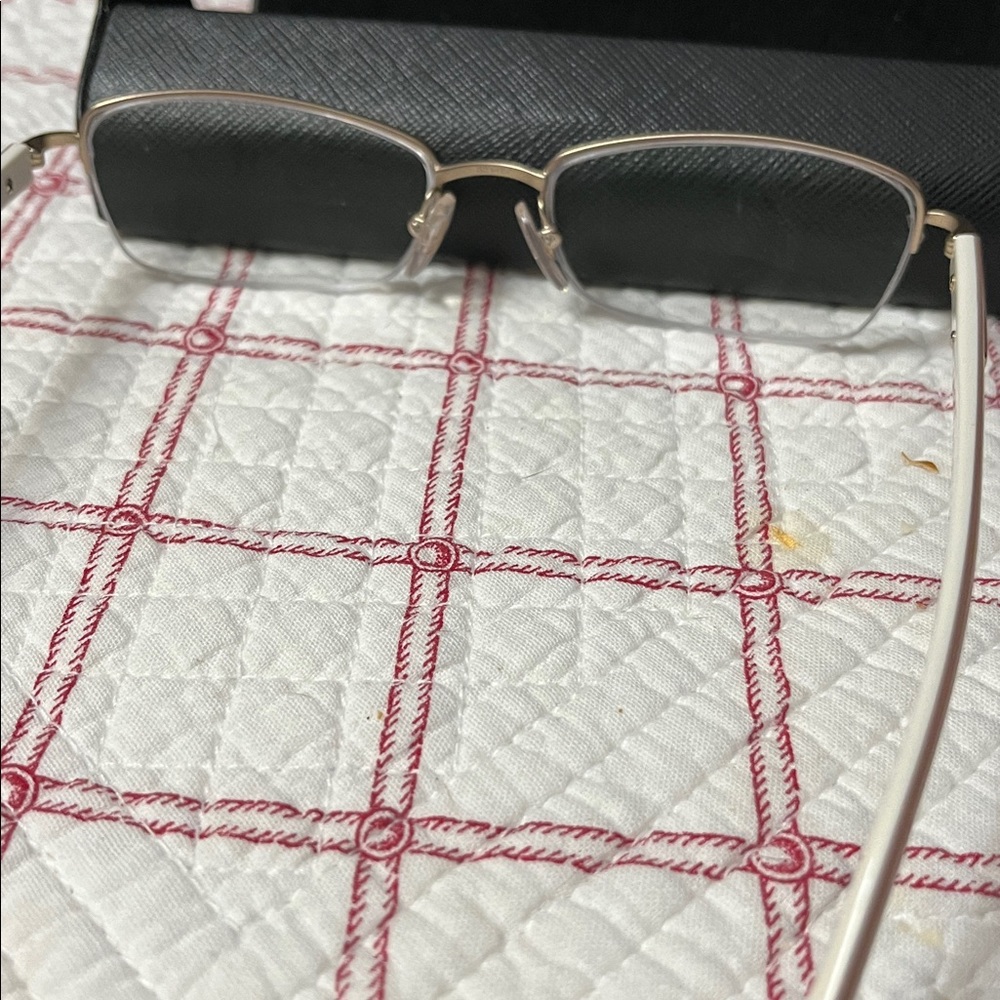 Prada Women's Rectangular Silver Gunmetal Frame E… - image 9